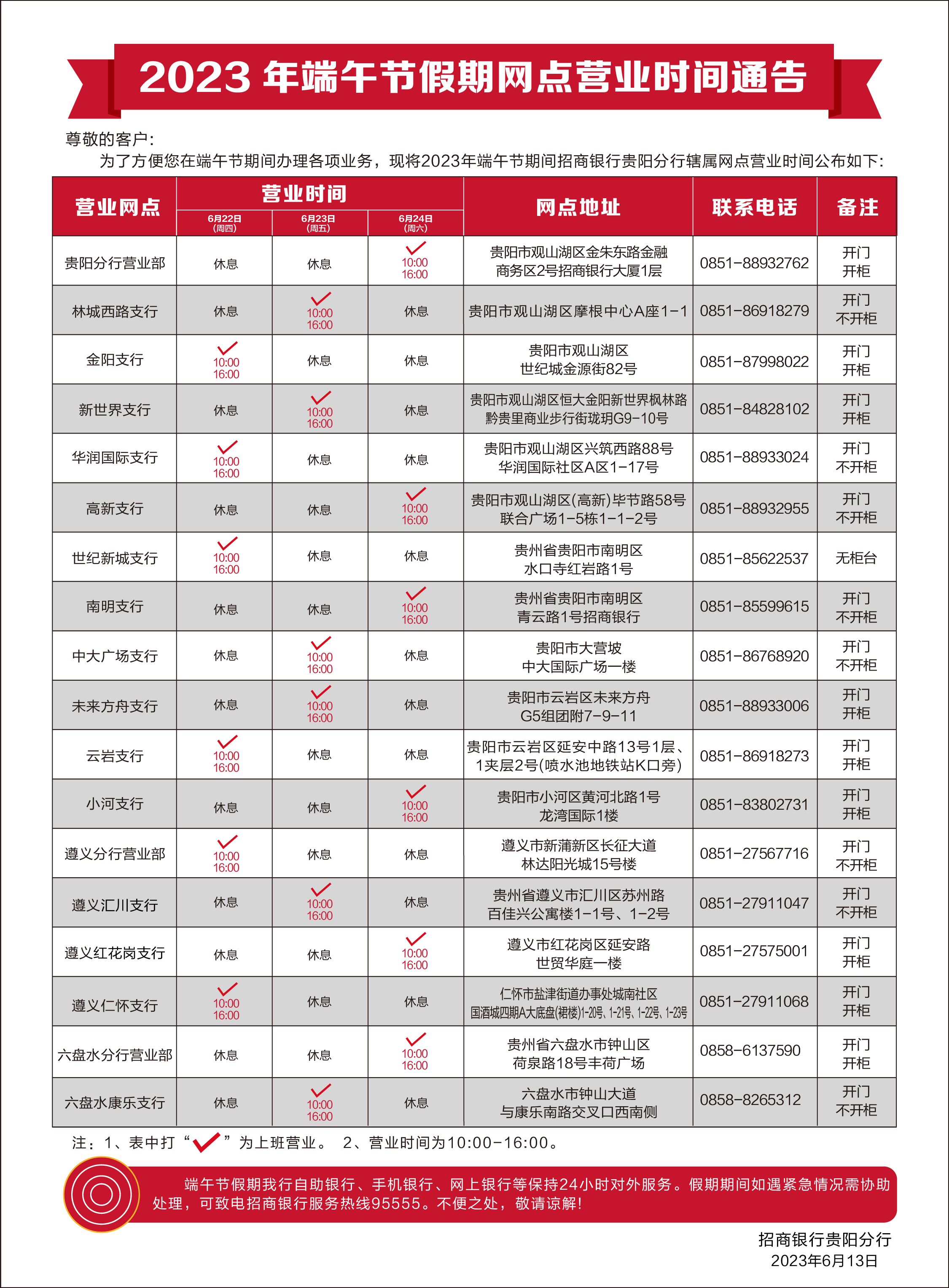 附件：招商银行贵阳分行2023年端午节期间营业网点安排表.jpg