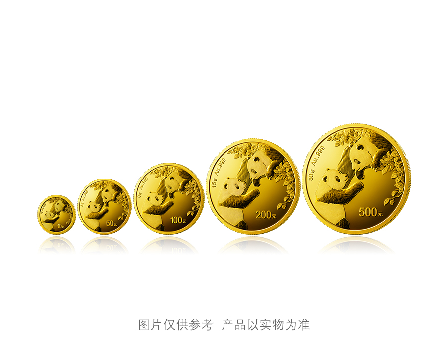 2023版熊貓普制金質紀念幣套裝